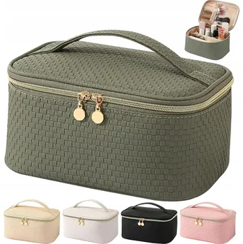 Kosmetická taška VODĚODOLNÁ KOSMETICKÁ TAŠKA VELKÝ ORGANIZÉR NA KOSMETIKU PŘEHRÁDKY UCHO