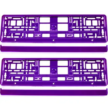 Držák SPZ RÁMEČKY POD SPZ (SPZ = Státní poznávací značka) RÁMEČEK NA SPZ FIALOVÝ LESK EU