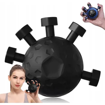 KLASICKÝ POSILOVAČ ZÁPĚSTÍ MÍČEK KULATÝ ČERNÝ