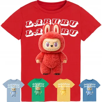 Chlapecké tričko DĚTSKÉ TRIČKO LABUBU SLADKÁ PŘÍŠERKA PLYŠOVÁ DÁREK NAROZENINY VELIKOST 98 (2-3 ROKY)