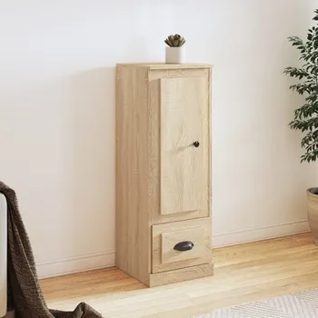 Příborník do zásuvky vidaXL Skříň highboard 36 x 35,5 x 103,5 kompozitní dřevo [816304] Barva: dub sonoma
