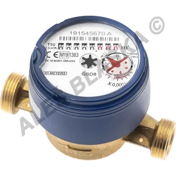 vodoměr B-METERS - Itálie | B-METERS GSD8-I/SV suchoběžný bytový vodoměr antimagnetický na studenou vodu - 1/2" SV 110mm GSD8-I/SV