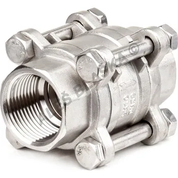 Ventil Nerezový zpětný ventil UNIVERZÁLNÍ s pružinkou 3dílný - NEREZ - INOX (zpětná klapka) - 1/2" N300
