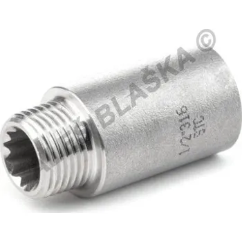 Fitinka Prodloužení nerezové 1" NEREZ závitové - vnější/vnitřní závit - INOX - 1"x40 N005 1"