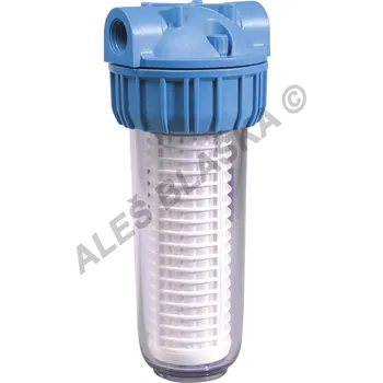 vodní filtr ATLAS FILTRI - Itálie | ATLAS filtr domovní Senior Plus 3P BX velikost 10" s patronou RL (filtrace vody-vodní filtr) - 3/4" průhledný AS filtr Senior 3P BX s patronou RL