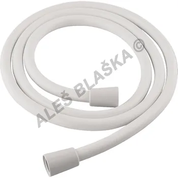 Sprchová hadice Sprchová hadice plastová (hadička ke sprše) 1/2"x1/2", s kónusem, 150cm - BÍLÁ 82306