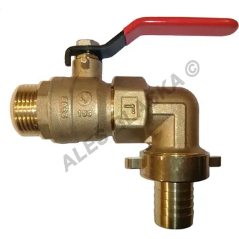 Instalatérský materiál Kulový kohout (ventil) zahradní s pákou, vysokoprůtokový - 1" 76D/BMAX