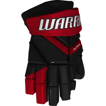 Hokejové rukavice Hokejové rukavice Warrior Alpha LX3 Team Black/Red Senior 15 palců