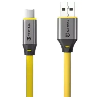 Datový kabel Tactical Fat Man 2.0 Cable USB-A/USB-C 1m Yellow