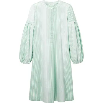 Dámské oblečení Šaty Tom Tailor Grün/ Weiß 4571831 36