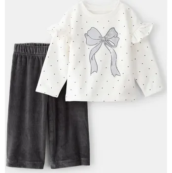 Dívčí tričko Tričko carter's Creme/ Anthrazit 9566946 80