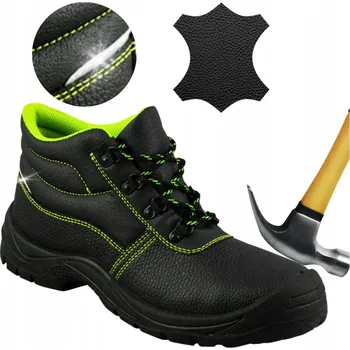 Pracovní obuv Pracovní obuv kotníková Specto kožená s ocelovou špičkou BOZP Lehká velikost 45