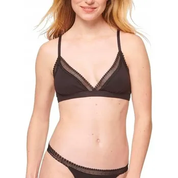 Podprsenka Sloggi podprsenka braletka černá GO Ribbed Bralette, velikost M