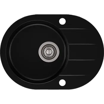 Granitový dřez Jednokomorový granitový dřez Moderno Minimal černý