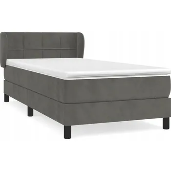 Postel Jednolůžková dřevěná postel VidaXL 100x200 cm, odstíny šedé