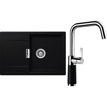 Granitový dřez Set Schock S6-8 (dřez Mono D-100 Puro + baterie SC-530 Puro)