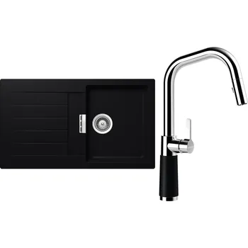 Granitový dřez Set Schock S1-9 (dřez Signus D-100 Puro + baterie SC-530.120 Puro)