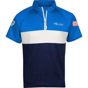 Dívčí džíny Tričko Trollkids Blau/ Dunkelblau 4205723 110