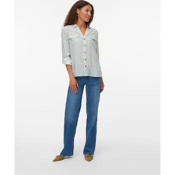 Dámská košile Košile Vero Moda Weiß/ Grün 435747 M