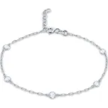 Elegantní náramek z bílého zlata se zirkony Au 585/1000 0,80g