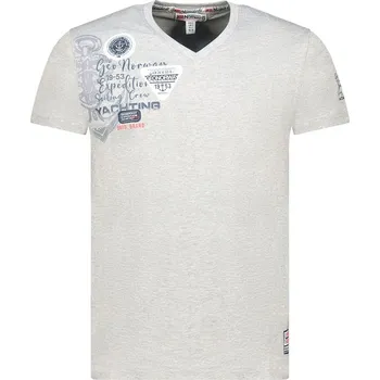 Pánské tričko Tričko Geographical Norway Grau 2670573 S