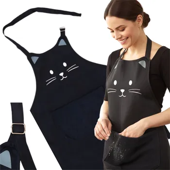 Kuchyňská zástěra ZÁSTĚRA DO KUCHYNĚ DÁMSKÁ KOČKA | KUCHYŇSKÁ ZÁSTĚRKA PRO DĚTI KOŤÁTKO