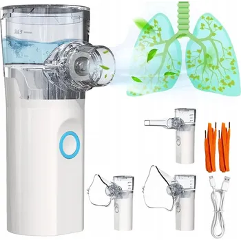 Inhalátor INHALÁTOR ULTRASONICKÝ PŘENOSNÝ TICHÝ PRO DĚTI I DOSPĚLÉ USB