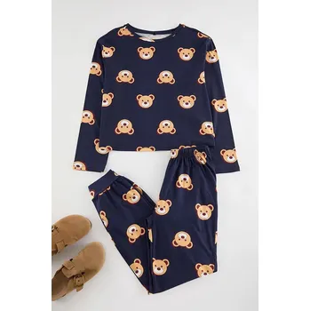 Dámské pyžamo trendyol Dunkelblau 3296545 M