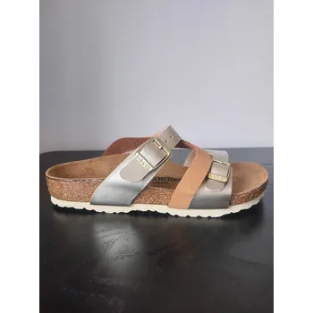 Dívčí pantofle Birkenstock Gold/ Hellbraun 9173308 29