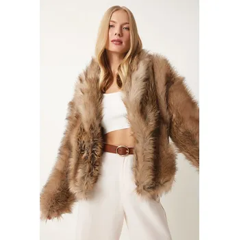 Dámská vesta Bunda Happiness Istanbul Hellbraun 5685077 onesize