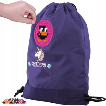 Sáček Pixie Crew – školní sáček, organizér, barevný batoh na obuv, 44 x 33 cm