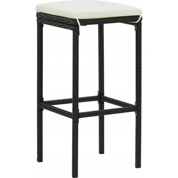 Barová židle VidaXL Barová Židle černá 76 cm plast