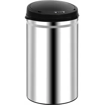 Odpadkový koš Odpadkový koš kovový VidaXL 40 l stříbrný