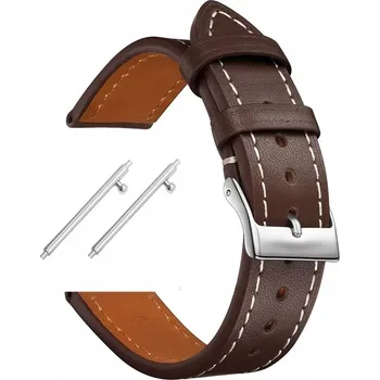 Řemínek na hodinky Elegantní Kožený Řemínek Samsung GALAXY WATCH 4 5 ACTIVE 2 40/42/44/46/45