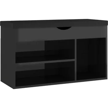 Botník Botník s sedátkem VidaXL 80 x 47 x 30 cm, odstíny hnědé