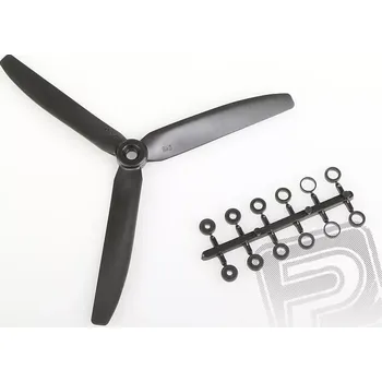 RC náhradní díl Vrtule GWS HD 8x4 černá 3-listá