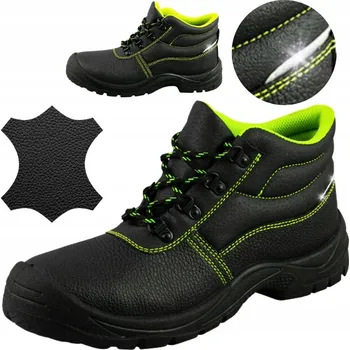 Pracovní obuv Pracovní boty Specto kotníkové kožené boty bez ocelové špičky, velikost 46