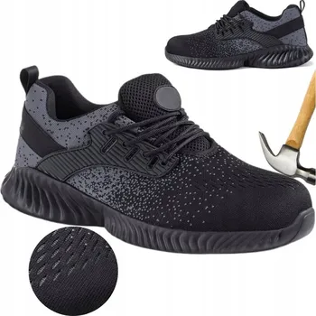 Pracovní obuv Pánské pracovní boty POLOBOTKY SPORTOVNÍ Lehké Prodyšné s OCELOVOU ŠPIČKOU S1 Velikost 44