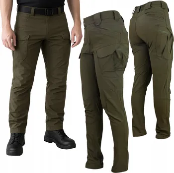 Pracovní obuv Pracovní kalhoty Specto dlouhé nylonové zelené s kapsami, velikost vel.