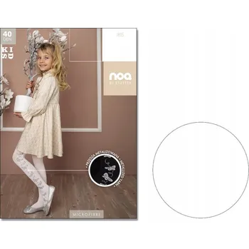 Dětské punčocháče Knittex bílé z polyamidu, velikost 116