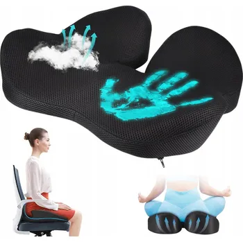 Polštář ORTOPEDICKÝ POLŠTÁŘ NA SEDADLO ŽIDLE DO AUTA KANCELÁŘE