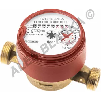 Instalatérský materiál B-METERS - Itálie | B-METERS GSD8-I/TV suchoběžný bytový vodoměr antimagnetický na teplou vodu - 3/4" SV 130mm GSD8-I/TV