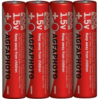 Článková baterie Zinko-uhlíková baterie AgfaPhoto AAA (R3) 4 ks