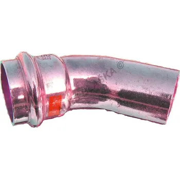 Fitinka EFFEBI - Itálie | CU měděný oblouk (koleno) 45° MxF , lisovací, PRESS, na měď trubky - 15mm CP.9040