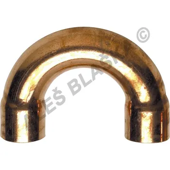 Fitinka CU 5060 Měděný pájecí oblouk 180° (koleno) A x A (pro k pájení, letovací - měď) - 28 CU.5060