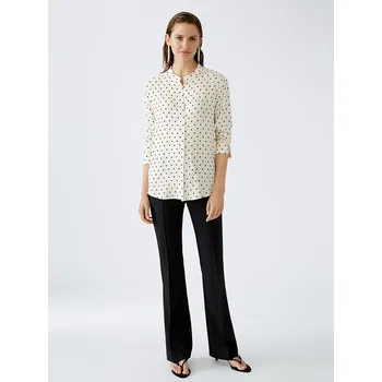 Dámské tričko Oui Creme/ Schwarz 125627 40