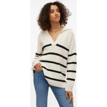 Oblečení a móda Vero Moda Creme/ Schwarz 5748681 XS