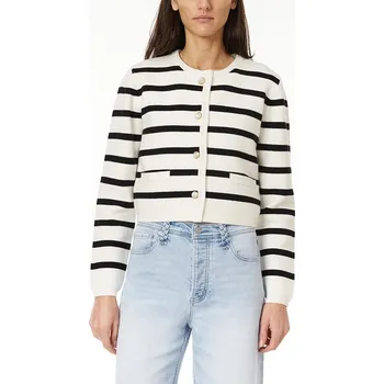 Dámský svetr Scotch & Soda Weiß/ Schwarz 828705 XL