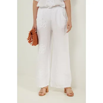 Dámské kalhoty Rodier Lin Weiß 3485871 XL/XXL
