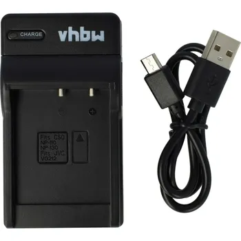 VHBW Nabíječka baterií Casio NP-110 / NP-130 / JVC BN-VG212, MicroUSB